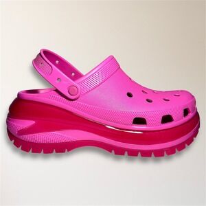 Crocs Mega Crush Platform Clog Juice Pink Comfort Casual Womens 15 Travel Barbie